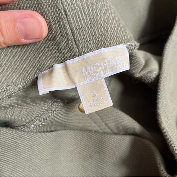 MICHAEL Michael Kors Green Olive Fabric Skinny Leg Pants Size Small - Picture 9 of 9